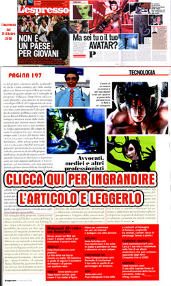marco ciofalo articolo su L'Espresso del 31 Ottobre 2008