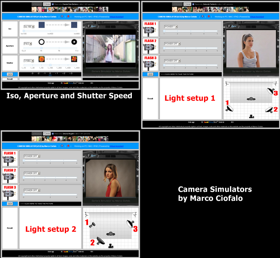 Simulazione Fotografica SIMULATORE MACCHINA FOTOGRAFICA FOTOCAMERA